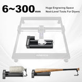 AENBUSLM Laser Engraver Rotary Roller, Y-Axis Rotary Roller 360° Rotation for Laser Engraver Engraving Cylindrical Objects Tumblers Cans Cups Bottles, Compatible with 99% of Laser Engraver AENBUSLM