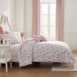 Laura Ashley - Kids Comforter Set, 100% Super Soft Toddler Bedding with Matching Sham & Bonus Decorative Pillow, Ideal Girl Room Essentials (Ballerina Divas Pink, Twin) Laura Ashley