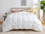 Pure Bamboo Duvet Insert Queen Size (90x92 in) - Ultra Soft Quilted Duvet Insert with 8 Corner & Side Loops, Double Stitching, Satin Piping - Luxuriously Soft (Queen, Heavyweight) Pure Bamboo