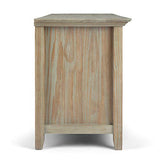 SIMPLIHOME Amherst SOLID WOOD 72 Inch Wide Transitional TV Media Stand in Distressed Grey for TVs up to 80 Inch, For the Living Room and SIMPLIHOME