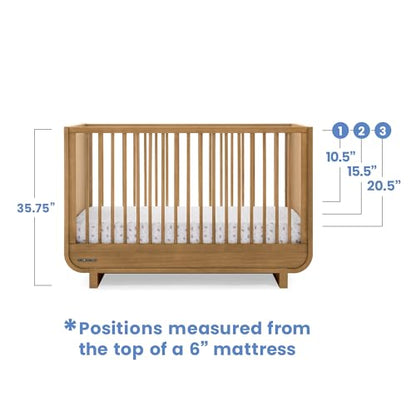 Delta Children Rhodes 4-in-1 Convertible Crib - Greenguard Gold Certified, Acorn