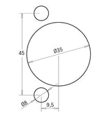 CMT333-4595 Hinges for 45/9.5 Blum, Salice, Häfele and Hettich CMT ORANGE TOOLS