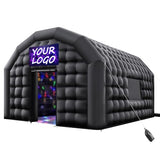 VEVOR Inflatable Nightclub, 16.4 x 13.1 x 12.5 ft Inflatable Party Tent with 680W Blower & Sandbag, Ventilated Blow up Night Club with 2 Windows, Air Cube House for Event Birthday Wedding Party VEVOR
