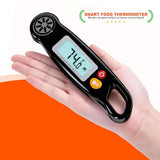 Antonki Meat Thermometer Digital - Instant Read Food Thermometer with Backlight for Cooking Grilling Baking Kitchen Candy BBQ Oil Liquid, Backlit Display, Battery Included