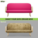 Magshion Futon Cover Slipcover Armless Sofa Cover Furniture Protector Without Armrests Slipcover Soft with Elastic Bottom Queen Size 60"x80"x6" Hot Pink Magshion