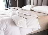 Eastwarmth Lightweight Goose Down Comforter Cooling Blanket Duvet for Summer/Warm Weather,Ultra Soft Fabric 750 Fill Power White King Size Eastwarmth