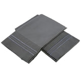 Clara Clark 1800 Series Bed Sheet Sets - Stay fit on Mattress with Elastic Straps at Corners - Twin (Single), Charcoal Stone Gray (75”x39” Fits XL) Clara Clark
