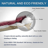 H.VERSAILTEX Futon Cover Reversible Sofa Slipcover Furniture Protector Water Resistant 2 Inch Wide Elastic Straps Sofa Bed Pets Kids Dog Cat Fit Sitting Width Up to 70"(Futon, Red/Tan) H.VERSAILTEX