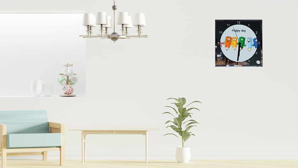 Ving 20PCS Sublimation Blank Glass Photo Frame 7.8" x 7.8" Blank Mirror Edge Glass Photo Frame for Heat Transfer with Clock Ving