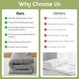 SLANKE Japanese Floor Mattress Twin Size – 3.2" Thick High-Density Foam Futon Mattress, Roll-Up Tatami for Hard Floor Sleeping, Space Saving, Small Apartment Living & Minimalist Japanese Style (Grey) SLANKE