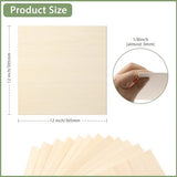 12 Pack Basswood Sheets 1/10x12x12 Inch for Crafts,Unfinished Wood for Laser Cutting & Engraving,Wood Burining,Plywood for Architectural Models. ESRICH