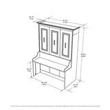 Xtraroom Alegra Queen Murphy Bed with Desk | Engineered and Solid Wood Construction | Smooth Painted Finish - No Melamine Used |Perfect for a Home Office Guest Bed | Murphy Desk Bed Queen Size Xtraroom