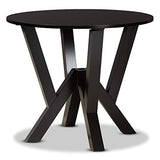 Baxton Studio Anise Modern and Contemporary Sand Fabric Upholstered and Dark Brown Finished Wood 5-Piece Dining Set Baxton Studio