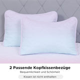 SCHNAUZER HOME Quilt Set Full Queen Size 3 Piece, Bailey Pattern Printed Bedding Coverlet Set, Lightweight Soft Reversible Bedspread Sets for All Season (1 Quilt & 2 Pillow Shams) SCHNAUZER HOME