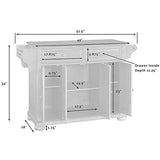 Pemberly Row Traditional Wood/Stainless Steel Top Kitchen Island in Black Pemberly Row