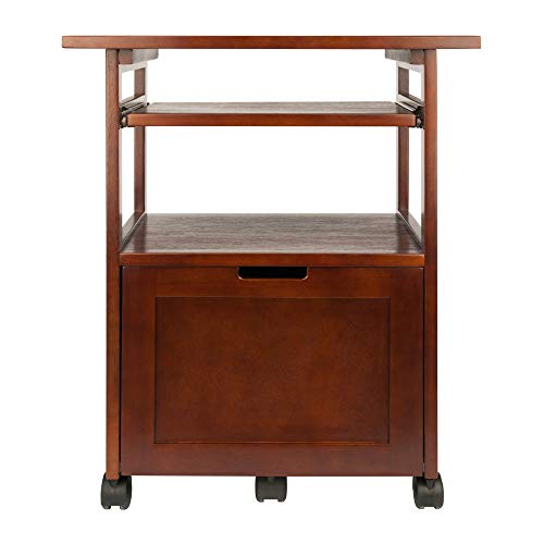 Winsome Piper Home Office, Walnut, 24.02"W x 29.65"H x 17.32"D Winsome