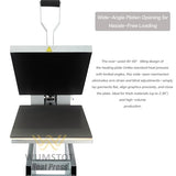 16x24 Heat Press Machine | Large Heat Press 110V 2000W with Infrared Positioning & Stand | Fast-Heating Durable Manual Press for T-Shirts, Metal, Ceramics DTF & Sublimation WUMSTOT