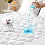 MUXHOMO Full Size Mattress Protector, 100% Waterproof Quilted Full Mattress Cover, Noiseless Soft & Cooling Mattress Pad, Deep Pocket 6"-21", White MUXHOMO