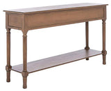 SAFAVIEH Home Collection Landers Brown 3-Drawer Console Table CNS5711C Safavieh