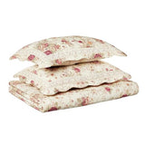 Greenland Home Antique Rose 100% Cotton Heirloom-Quality Quilt Set, 2-Piece Twin/XL, Ecru Greenland Home Fashions