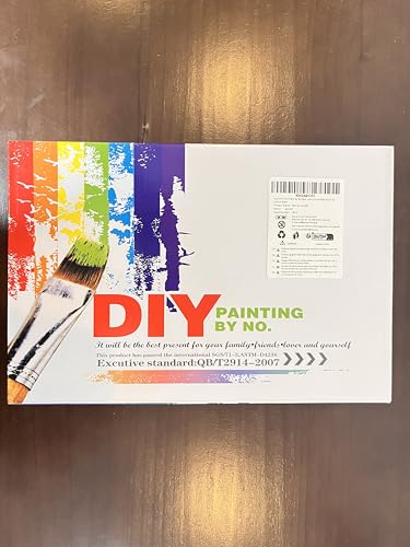 Auremi Horses Paint by Numbers Kits for Adults Beginners,Easy Animal Paint by Numbers on Canvas Framed DIY Painting by Numbers for Gift Home Wall Decor 8x12 Inch Auremi