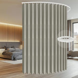 AJAZZ 100% Blackout Accordion Room Divider Curtains - with Flexible Ceiling Track Total Privacy Sound Proof Curtains Suitable for Bedroom Patio Sliding Door(Grey, W100 x L84, 1 Pack) AJAZZ
