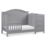 DaVinci Charlie 4-in-1 Convertible Crib and Changer Combo in Grey DaVinci