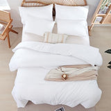 weigelia Full Size Comforter White Modern 3PCS Microfiber Full Size Comforter Sets for All Season Comforter for Men, Women and Girls Soft Lightweight Bed Comforter Set weigelia