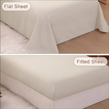 Wowelife Toddler Comforter Set for Girls, Pale Beige Toddler Bedding Set, 4 Pieces Double Ruffles Soft and Breathable Bed Set Includes Comforter, Fitted Sheet, Flat Top Sheet and Pillowcase Wowelife