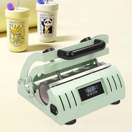 500W Tumbler Heat Press Machine, Double Mug Press for 2 Cups at Once (11-30oz), Fast & Even Heating with Digital Temp/Time Control RTUSUML
