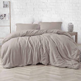 KimLuxz Tan Comforter King Size, 3 Piece Dark Khaki Soft Modern Bedding Set, Lightweight Taupe All Season Microfiber Down Alternative Bed Comforter with 2 Pillow Shams for Women Men KimLuxz