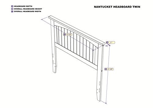 AFI AR282842 Nantucket Headboard, Queen, White AFI