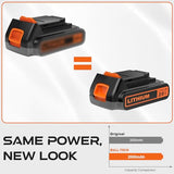 BULL-TECH 20 Volt MAX 2.0Ah Lithium Black and Decker 20V Battery,Compatible with All Power 20V Black and Decker Power+ Tools BULL-TECH