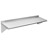 Hally Stainless Steel Shelf 12 x 48 Inches 280 lb, NSF Commercial Wall Mount Floating Shelving for Restaurant, Kitchen, Home and Hotel HALLY SINKS & TABLES H