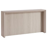 Henn&Hart 56" Fluted Wooden Rectangular Console Table Ribbed Entryway Table, Sofa Table for Entryway, Living Room, Couch, Hallway, or Office, Beech White Henn&Hart