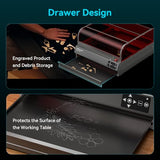 Falcon2 Pro S 40W Enclosed Laser Engraver with Air Assist, Built-in Camera, Class 1 Laser Cutter and Engraver Machine for Wood, Metal, Batch Prodcuction, Engraving Area 355 * 390mm CREALITY FALCON