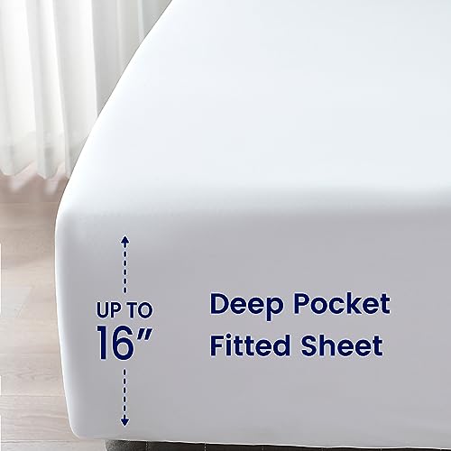 SLEEP ZONE Dorm Comforter Twin XL, 5 Pieces Geometric Plaid Pattern Printed Soft Microfiber Bedding, Breathable & Soft Bed in A Bag (Grey Grid White, Twin XL) SLEEP ZONE