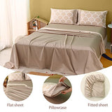 Simple&Opulence 100% Organic Cotton Sheet Set for Kids Teens, 3 Pieces Soft Bed Sheets Boy Girl Warm Adorable - Alpaca, Twin Simple&Opulence