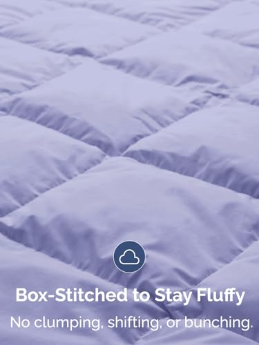 Twin Size, Lavender Alternative Down Comforter - Warm, Lightweight & Breathable Hotel Quality Bedding Set for Men, Women, Kids & Teens - All Season Oversized Cooling Microfiber Duvet Insert Comforter CGK Unlimited
