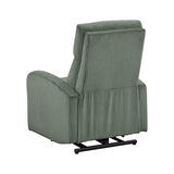 Lexicon Power Lift Recliner Chair for Elderly with Remote Control, Gentle Lift Motion, Side Pocket Armrest, Corduroy Upholstered Electric Recliner for Living Room/Bedroom, Easy Assembly, Green