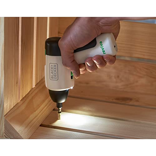 BLACK+DECKER 4V MAX reviva Electric Screwdriver, Cordless, USB Chargeable (REVSD4C) BLACK+DECKER