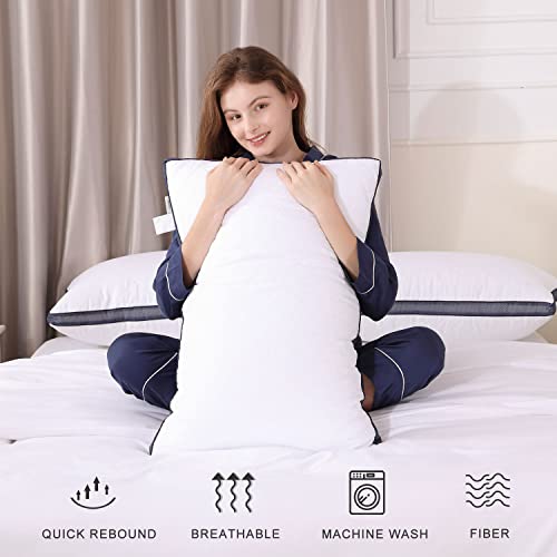 Meoflaw Pillows for Sleeping (2-Pack), Luxury Hotel Pillows Queen Size Set of 2,Bed Pillows for Side and Back Sleeper (Queen) Meoflaw