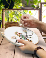 TINDTOP Embroidery Kit for Adults, Flowers and Bird Embroidery Practice Kits for Beginners Adults Include Embroidery Cloth Hoops Threads for Craft Lover Hand Stitch