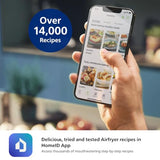 Philips 2000 Series Airfryer - 4.4 qt (4.2 l) Pan, 13 Cooking Functions, RapidAir Technology, Healthy Cooking with 90% Less Fat, Efficient & Fast (NA220/00) Philips Kitchen Appliances