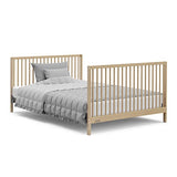 Graco Teddi 5-in-1 Convertible Crib with Drawer (Driftwood) – GREENGUARD Gold Certified, Crib with Drawer Combo, Full-Size Nursery Storage Drawer, Converts to Toddler Bed, Daybed and Full-Size Bed Graco