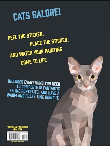 Paint by Sticker: Cats: Create 12 Stunning Images One Sticker at a Time!