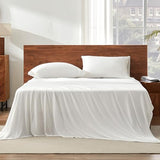 SLEEP ZONE Soft Sheets for Twin Size Bed, 3 Pieces Skin-Friendly & Breathable Sheet Set for Kids, Students, Easy Care Microfiber Sheet Set (White, Twin) SLEEP ZONE