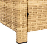 SAFAVIEH Outdoor Collection Vellor Natural/White Cushion 4-Piece Conversation Patio Set PAT7516D Safavieh