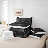 Feelyou Twin Size Speaker Comforter Set, 7 Pieces Lightweight Cool Minimalist Bedding Sets, 3D Pattern Bed in a Bag with Comforter, Sheets, Pillowcases & Shams Feelyou