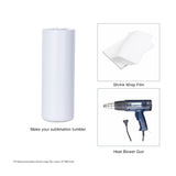 PYD Life Sublimation Tumblers Blanks Cups Water Bottle White 20 OZ Skinny Straight Sports Bottles Mugs with Portable Sippy Up Lid with Straw,for Tumbler Heat Press 4 Pack PYD Life